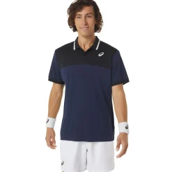 Flash Sale Court Polo Men - Dark Blue, Black Shirts