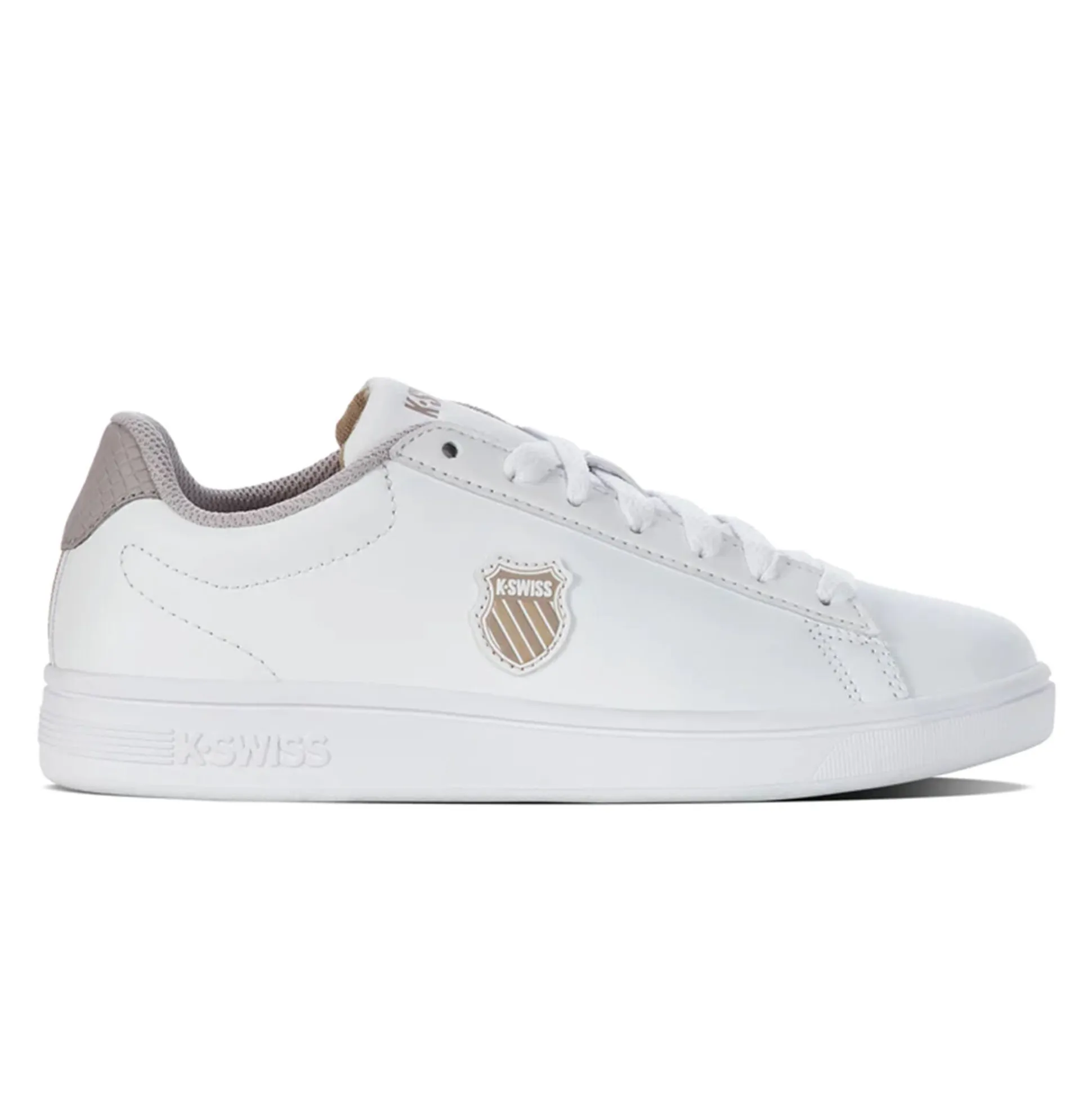 Fashion Court Shield Sneakers Women - White, Beige Casual Shoes