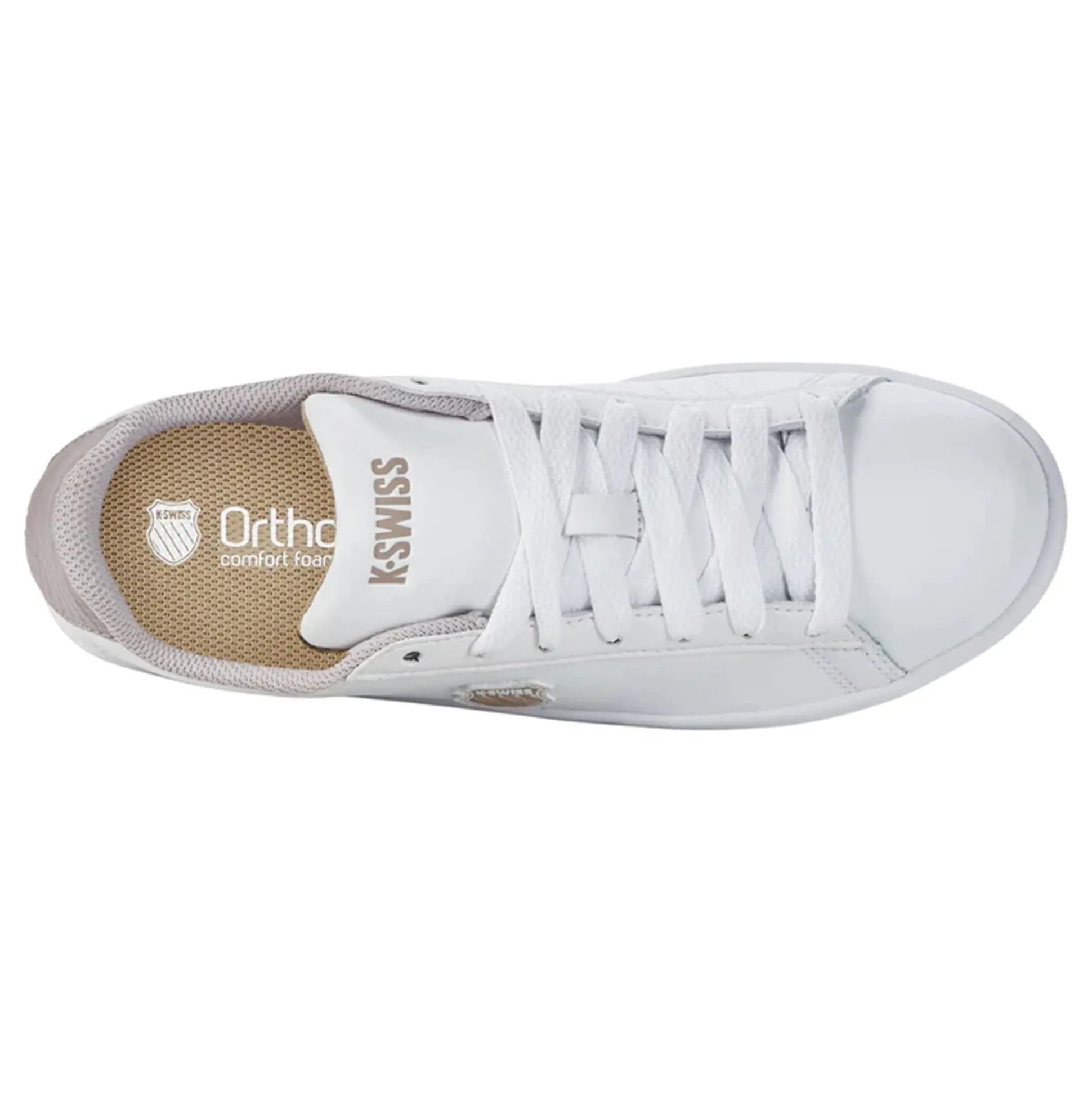 Fashion Court Shield Sneakers Women - White, Beige Casual Shoes