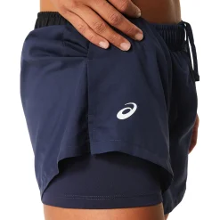 Online Court Shorts Women - Dark Blue, White Shorts