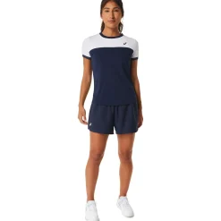 Online Court Shorts Women - Dark Blue, White Shorts