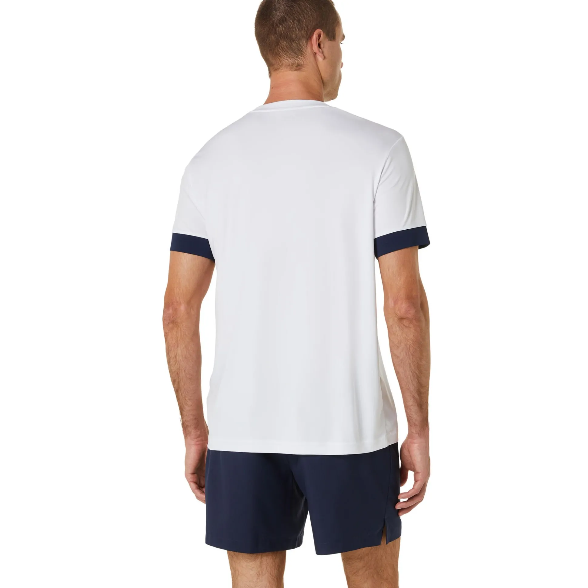 Best Sale Court Shortsleeve Tee T-Shirt Men - White, Dark Blue Shirts