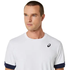Best Sale Court Shortsleeve Tee T-Shirt Men - White, Dark Blue Shirts