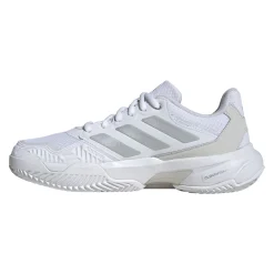 New CourtJam Control 3 Clay Court Shoe Women - White, Silver Clay Court Shoes