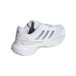 New CourtJam Control 3 Clay Court Shoe Women - White, Silver Clay Court Shoes