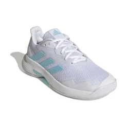 Store CourtJam Control Carpet Shoe Women - White, Turquoise Carpet Shoes