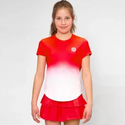 Fashion Crew Gradiant Junior T-Shirt Girls - Red, White Shirts