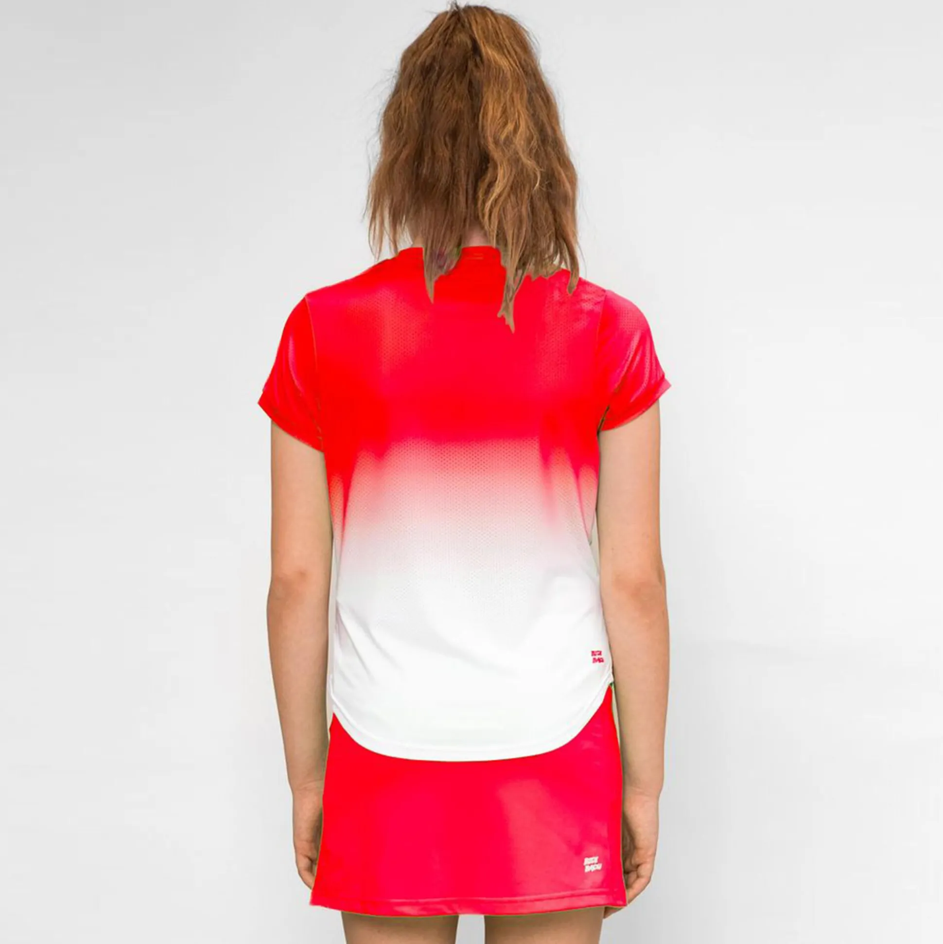 Fashion Crew Gradiant Junior T-Shirt Girls - Red, White Shirts