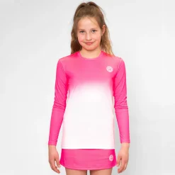 Hot Crew Gradiant Long Sleeve Girls - Pink, White Shirts