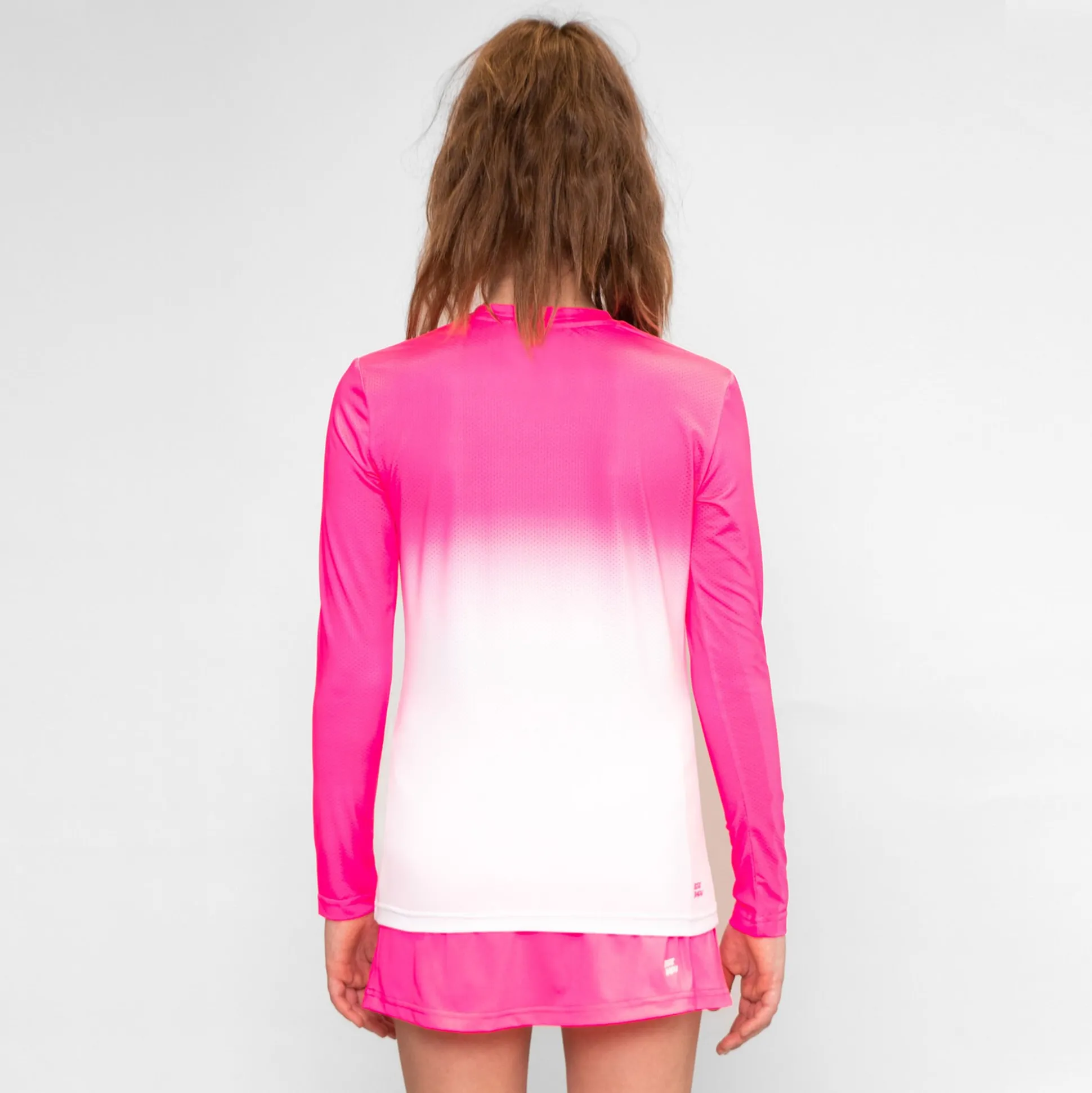 Hot Crew Gradiant Long Sleeve Girls - Pink, White Shirts