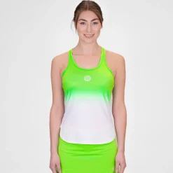 Outlet Crew Gradiant Tank Top Women - Neon Green, White Tops