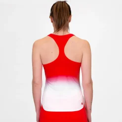Fashion Crew Gradiant Tank Top Women - Red, White Tops
