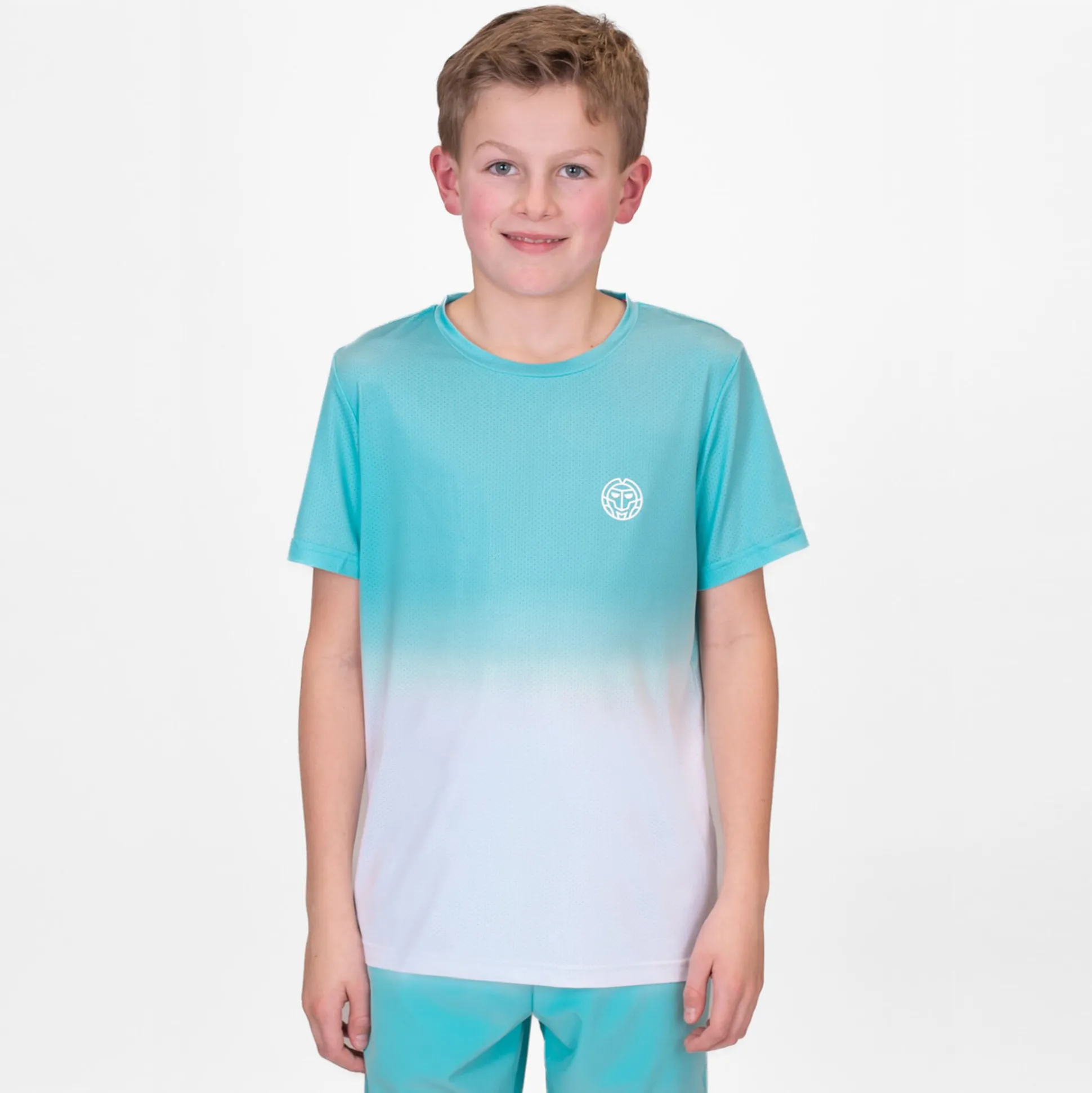 Best Sale Crew Gradiant T-Shirt Boys - Turquoise, White Shirts