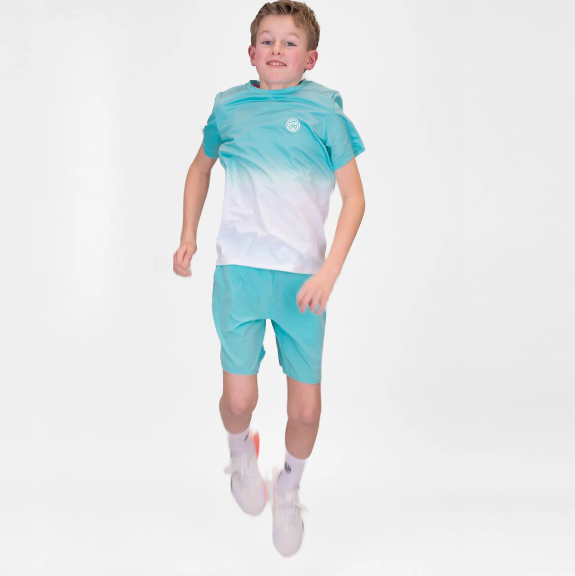 Best Sale Crew Gradiant T-Shirt Boys - Turquoise, White Shirts