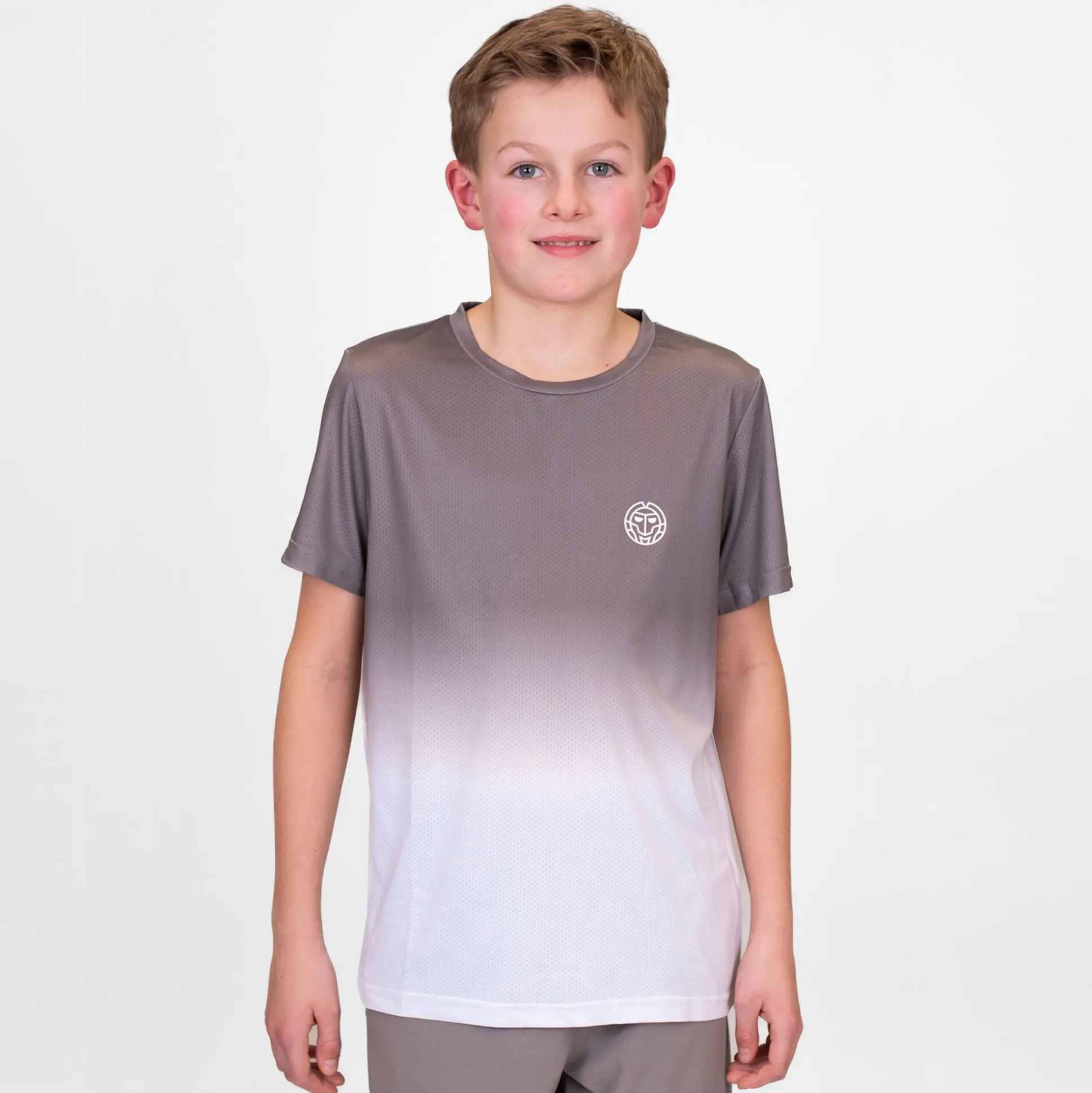 New Crew Gradiant T-Shirt Boys - Grey, White Shirts