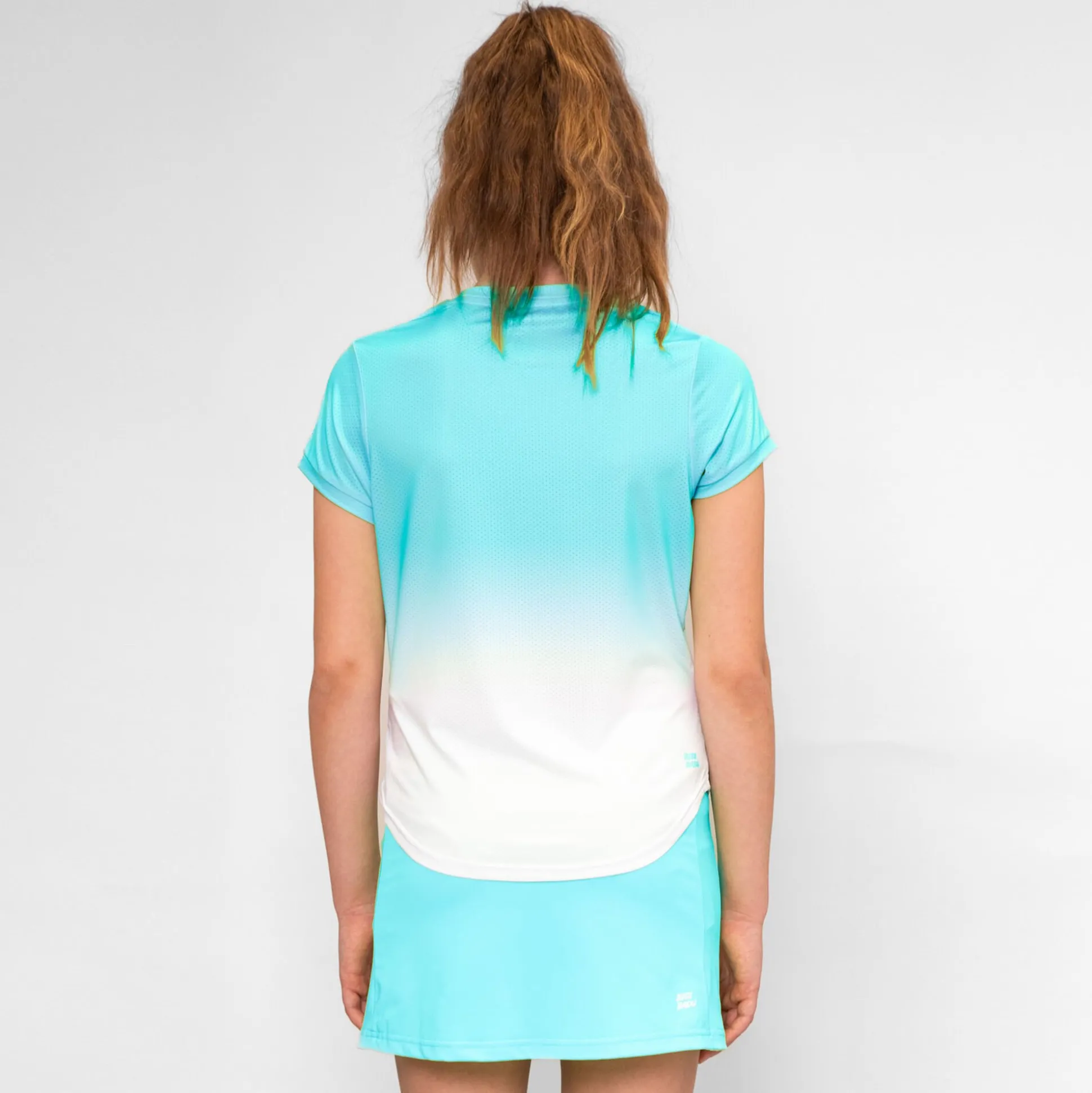 New Crew Gradiant T-Shirt Girls - Turquoise, White Shirts