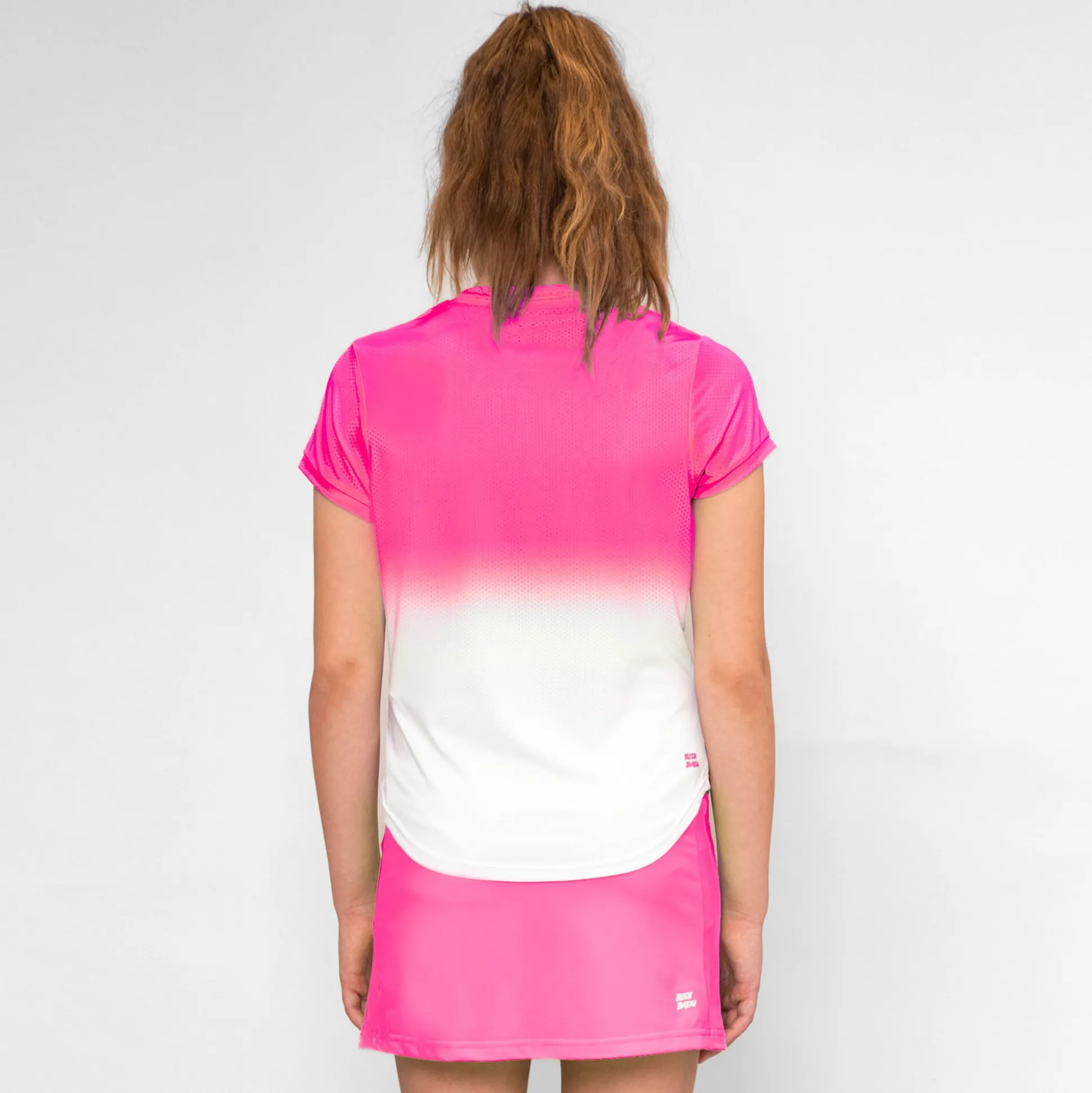 Discount Crew Gradiant T-Shirt Girls - Pink, White Shirts