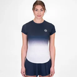 Clearance Crew Gradiant T-Shirt Women - Dark Blue, White Shirts