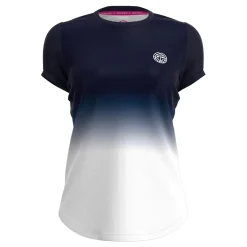 Clearance Crew Gradiant T-Shirt Women - Dark Blue, White Shirts