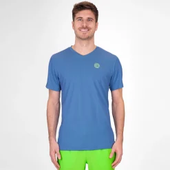 Cheap Crew Inside Out V-Neck T-Shirt Men - Blue, Neon Green Shirts