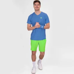 Cheap Crew Inside Out V-Neck T-Shirt Men - Blue, Neon Green Shirts
