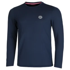 Fashion Crew Roundneck Long Sleeve Men - Dark Blue Shirts
