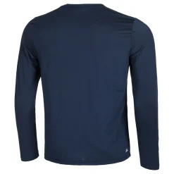 Fashion Crew Roundneck Long Sleeve Men - Dark Blue Shirts