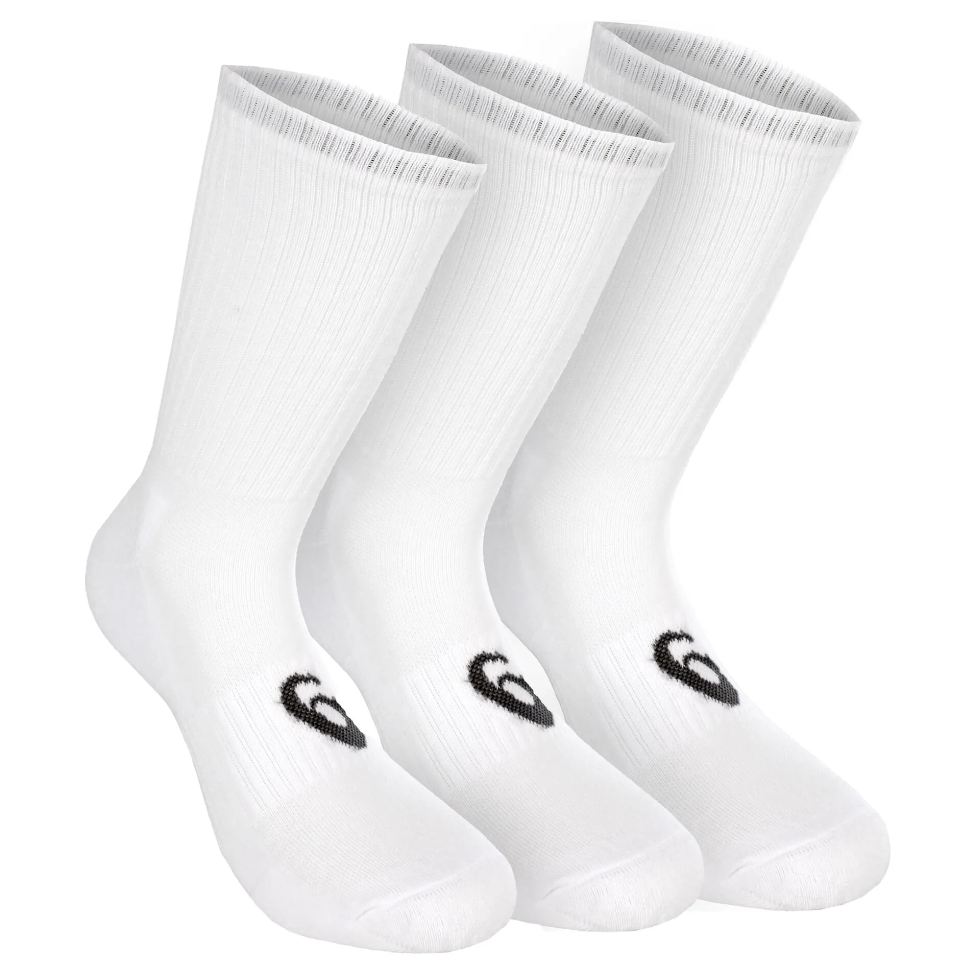 Cheap Crew Sports Socks 3 Pack - White, Black Socks