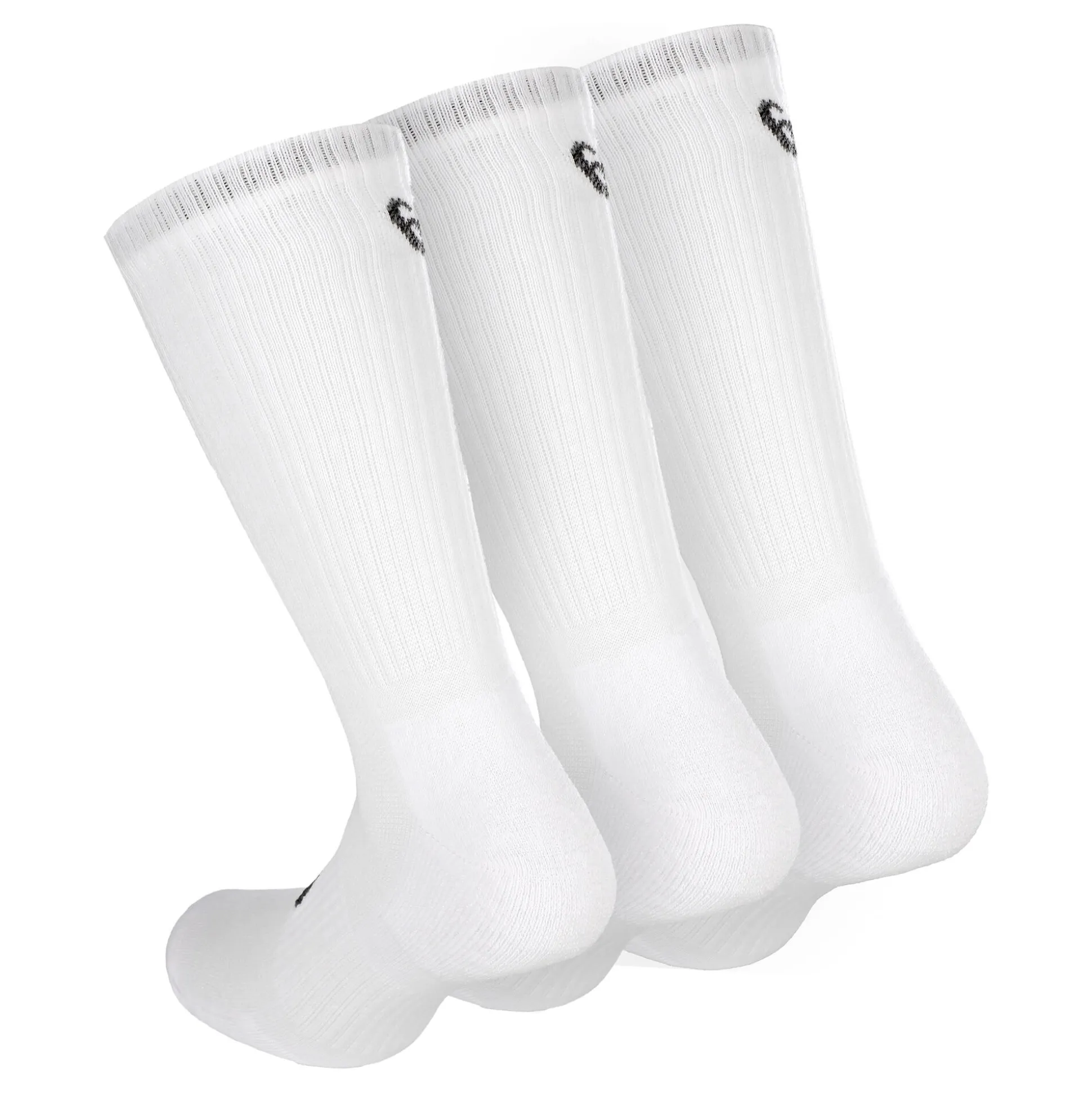 Cheap Crew Sports Socks 3 Pack - White, Black Socks