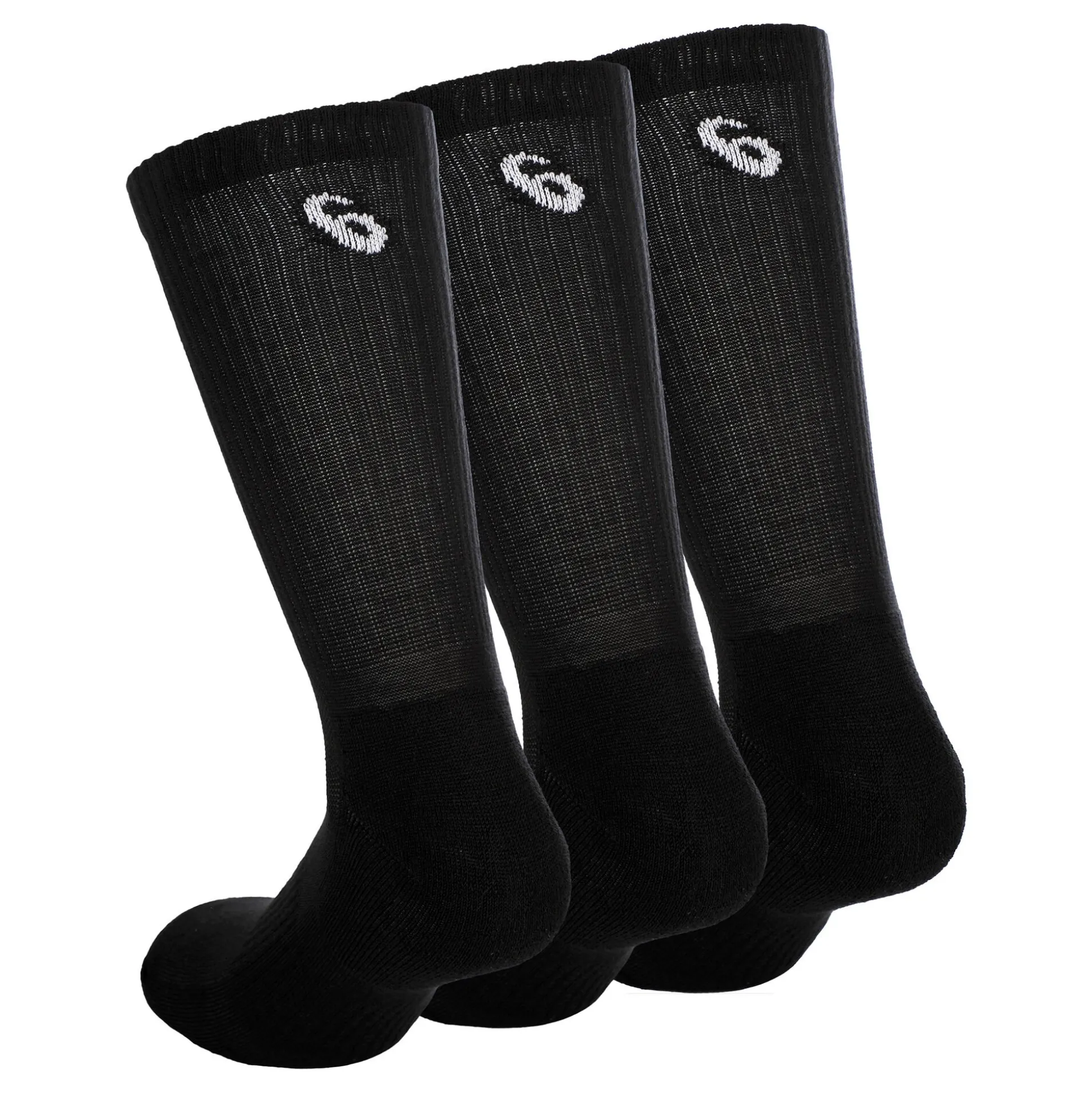 Flash Sale Crew Sports Socks 3 Pack - Black, White Socks