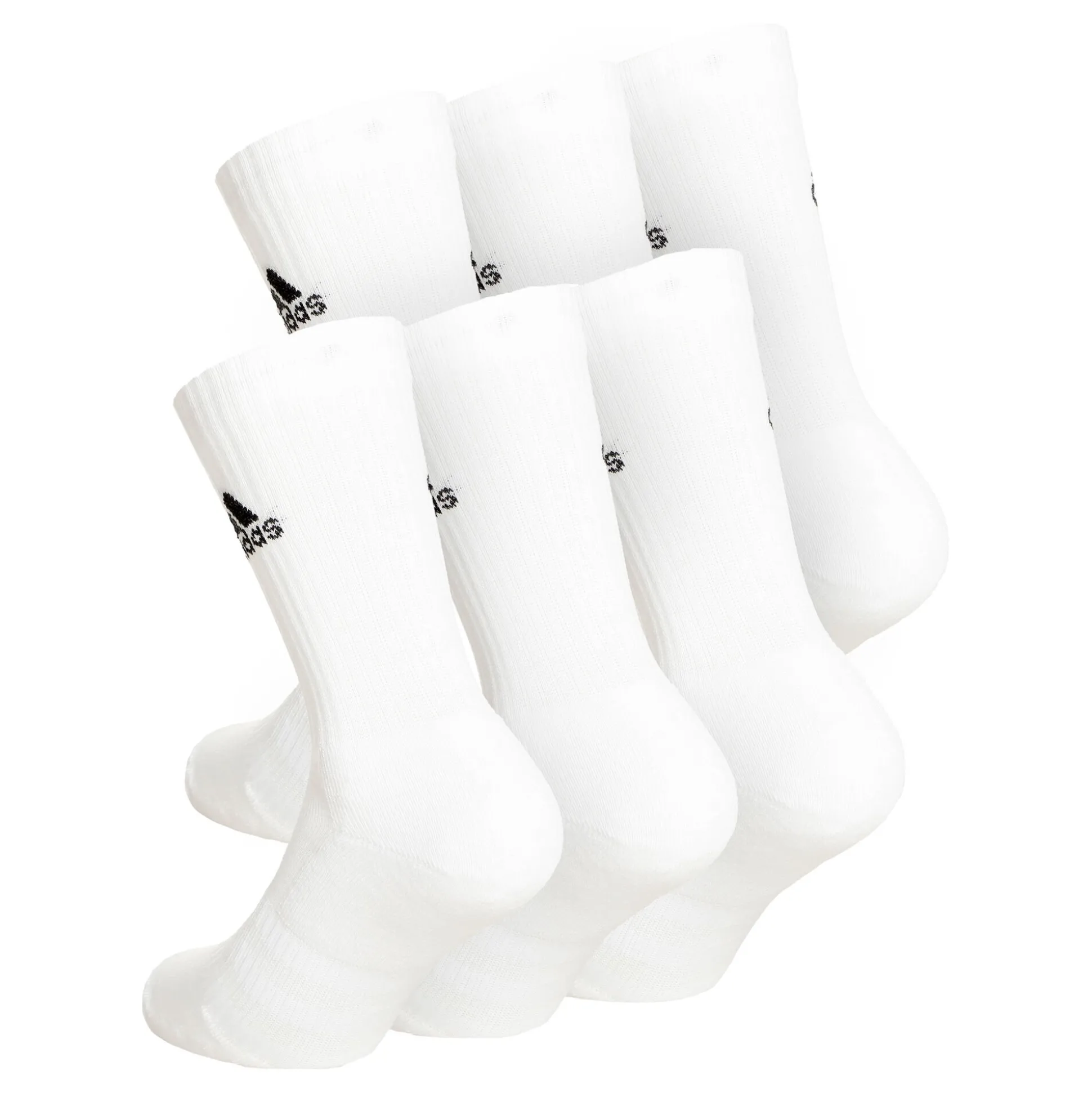 Outlet Crew Sportswear Ankle Sports Socks 6 Pack - White, Black Socks