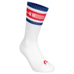 Clearance Crew Tennis Socks - White, Multicoloured Socks