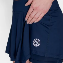 Cheap Crew Wavy Skirt Women - Dark Blue Skirts