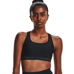 Online Crossback Mid Sports Bras Women - Black, Grey Sports Bras|Underwear