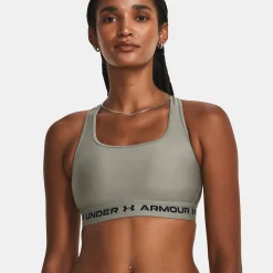 Shop Crossback Mid Sports Bras Women - Green, Black Sports Bras