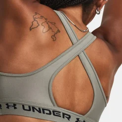 Shop Crossback Mid Sports Bras Women - Green, Black Sports Bras