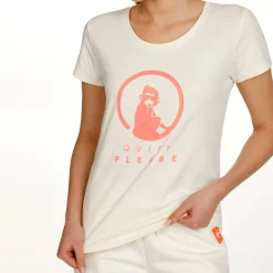 Flash Sale Crossroad Baseline T-Shirt Women - White, Antique Pink Shirts