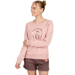 Hot Crossroad Metallic Baseline Sweatshirt Women - Antique Pink, Bronze Hoodies & Sweaters