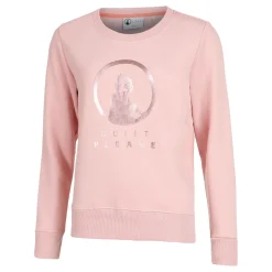 Hot Crossroad Metallic Baseline Sweatshirt Women - Antique Pink, Bronze Hoodies & Sweaters