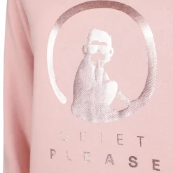 Hot Crossroad Metallic Baseline Sweatshirt Women - Antique Pink, Bronze Hoodies & Sweaters