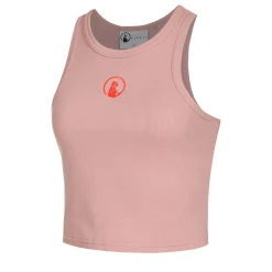 Fashion Crossroad Ribbed Tank Top Women - Antique Pink, Red Tops