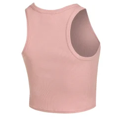 Fashion Crossroad Ribbed Tank Top Women - Antique Pink, Red Tops