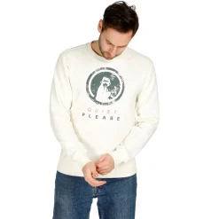 Cheap Crossroad Scraped Advantage Sweatshirt Men - White, Sage Hoodies & Sweaters