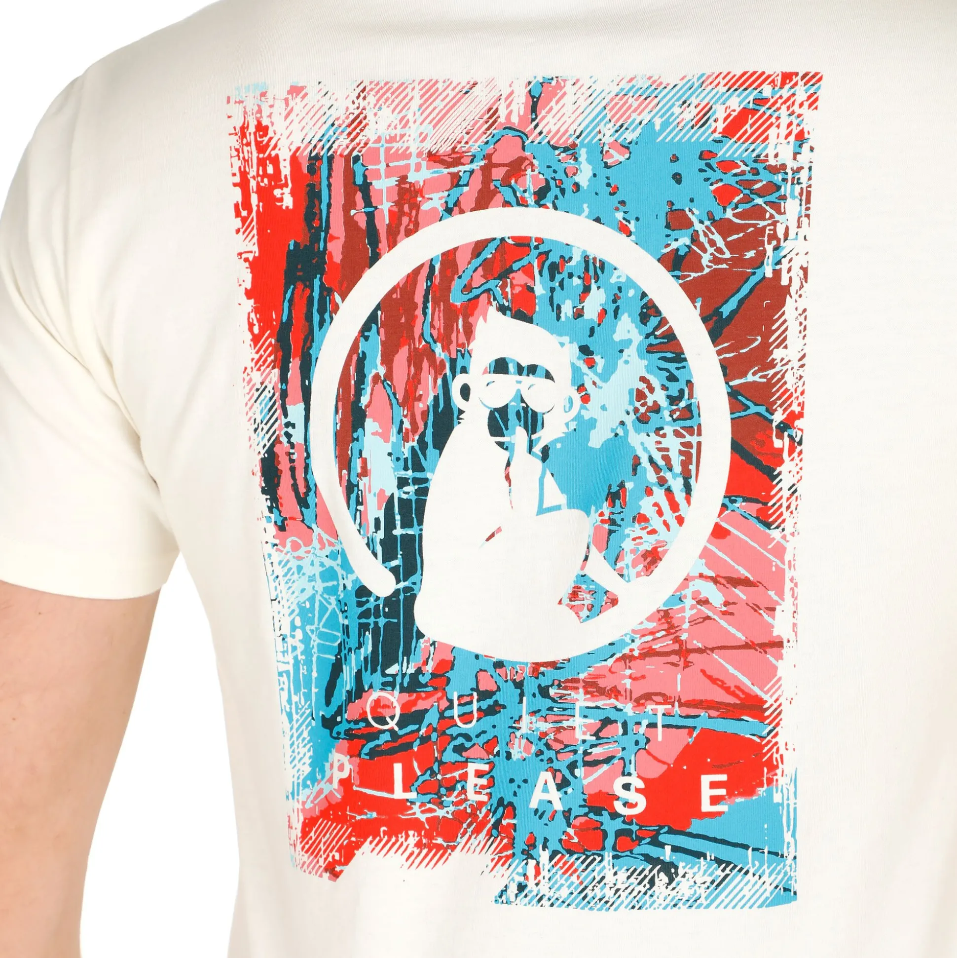 Cheap Crossroad Sketchy T-Shirt Men - White, Multicoloured Shirts