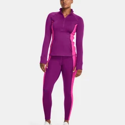Cheap CW Half-Zip Long Sleeve Women - Violet, Pink Shirts