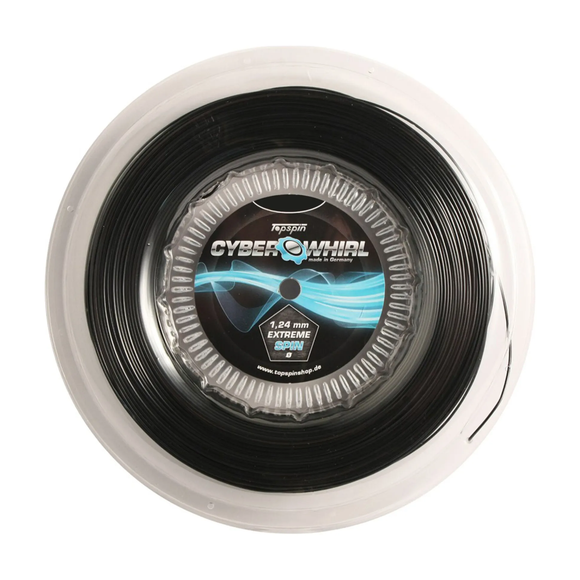 Discount Cyber Whirl 110m String Reel - Black String Reels