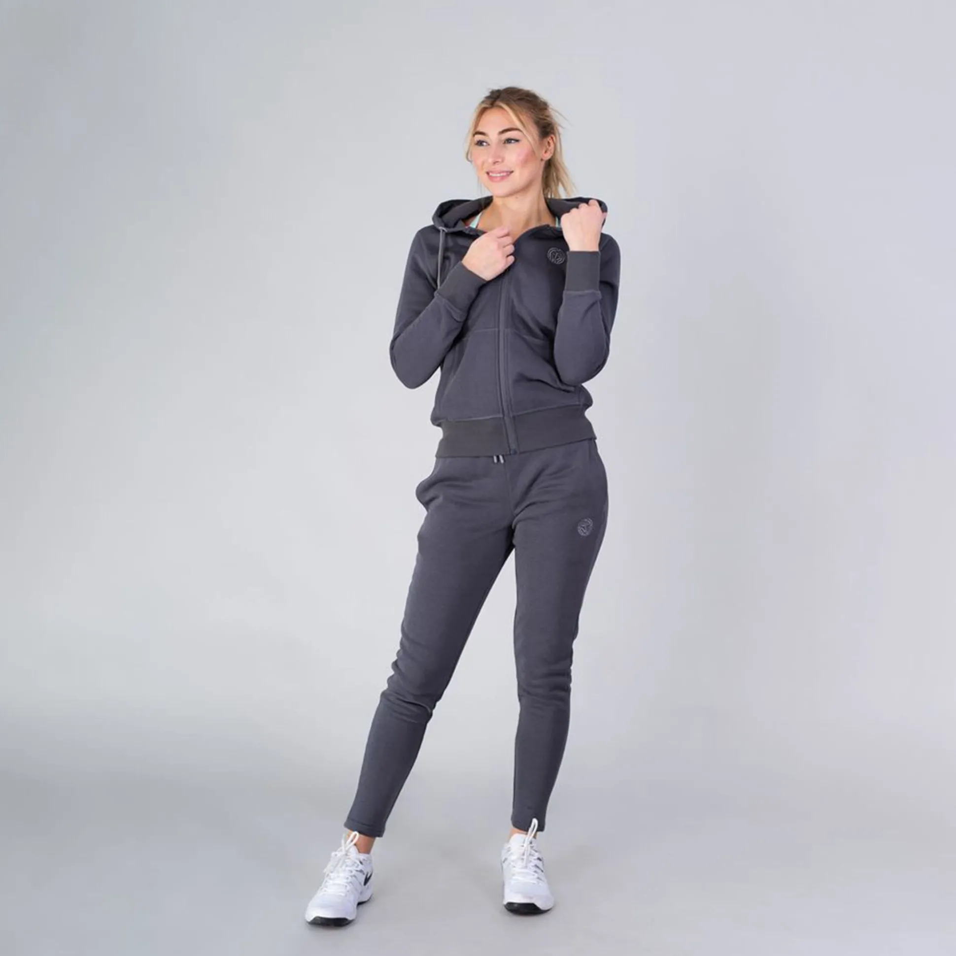 Hot Dalila Basic Tracksuit Women - Dark Grey Tracksuits