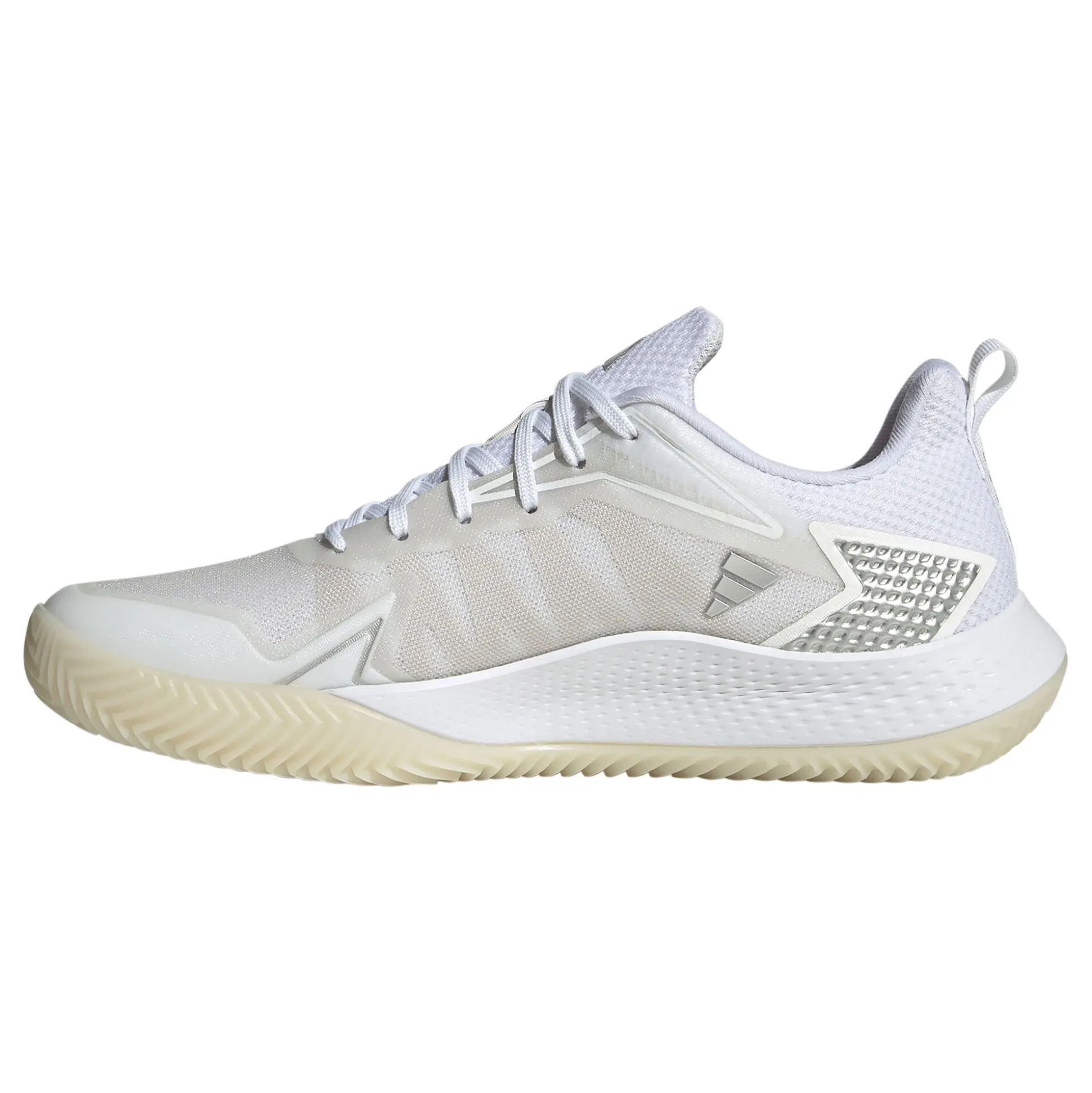 Outlet Defiant Speed Clay Court Shoe Women - White, Silver Clay Court Shoes