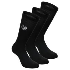 Flash Sale Don Carlito Crew Move Tennis Socks 3 Pack - Black, White Socks