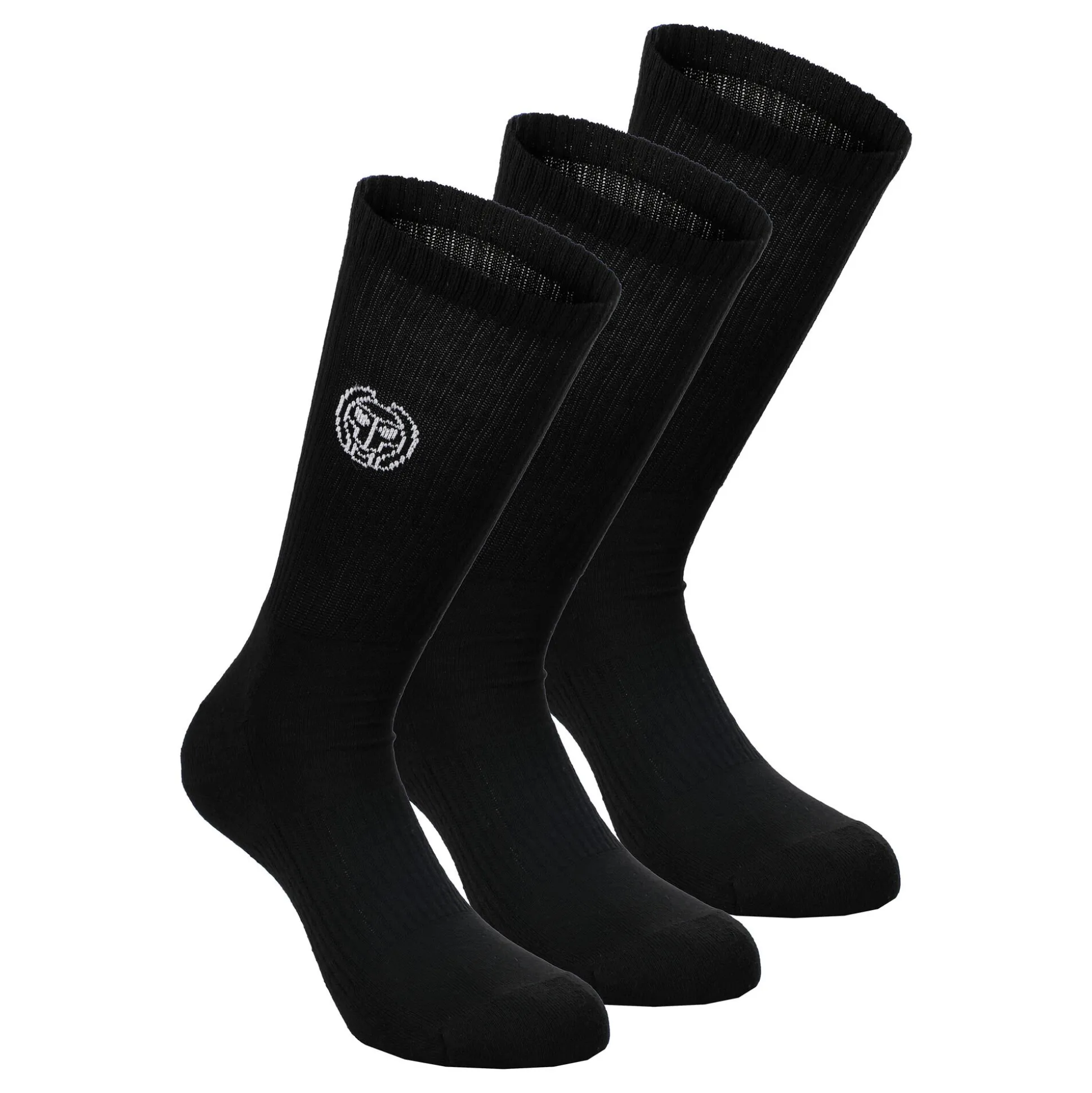 Flash Sale Don Carlito Crew Move Tennis Socks 3 Pack - Black, White Socks